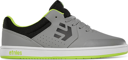 Etnies Unisex Kids Marana Skate Shoe Grey/Lime/White - 4301000120-376