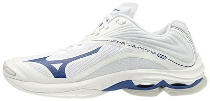 Mizuno Men's Wave Lightning Z6 Mid Volleyball Shoe White/Navy - 430281.0051