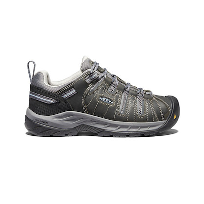 KEEN Utility Women's Flint II Soft Toe Non Slip Work Shoe Steel Grey/Paloma - 1023253