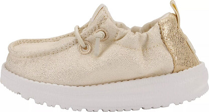 HEY DUDE Shoes Infant Girls' LilDude Slip On Champagne Glitter - 43722-9AC