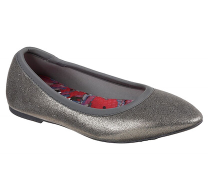 Skechers Women's Cleo Dazzles Ballet Flat Charcoal - 49774-CCL