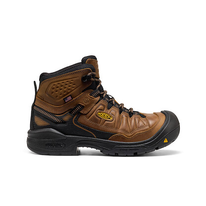 KEEN Utility Men's Targhee IV Waterproof EH SR HR Soft Toe Work Boot Belgain/ Black - 1031464