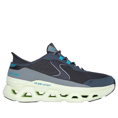 Skechers Men's Glide-Step Altus Hands Free Slip-in Sneaker, Charcoal/Lime, 10.5
