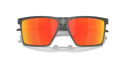 Oakley OO9482 Futurity Sun Rectangular Sunglasses, Satin Grey Smoke/Prizm Ruby Polarized, 57 mm