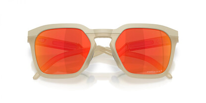 Oakley OO9533 HSTN SQ Sunglasses, Matte Sand/Prizm Ruby Polarized, 54 mm