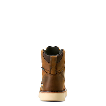 Ariat Men's Rebar Wedge Moc Toe 6" Waterproof Work Boot Industrial, Distressed Brown, 12