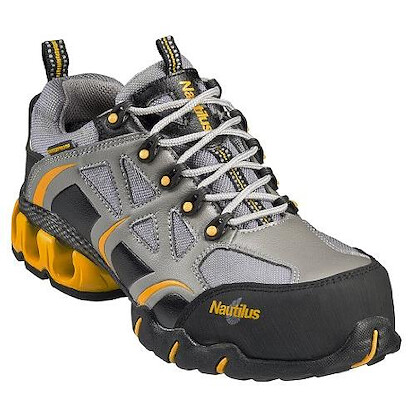 Nautilus Safety Footwear Women's Composite Toe EH Waterproof Athletic Work Shoe Grey - N1850