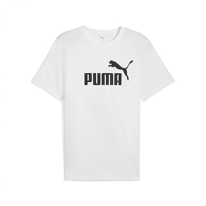 PUMA Men's Essentials Logo T-Shirt Puma White - 68801202