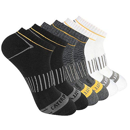 Caterpillar Men's Advanced Half Cushion No Show Socks (6 Pack) Multi - 43CT302348TB-BMU