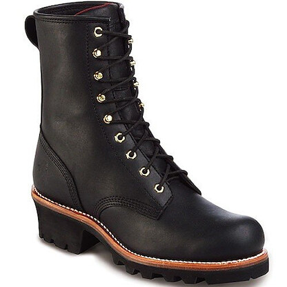 Chippewa Men's Baldor 8" Insulated Steel Toe EH Logger Boot Black - 73020