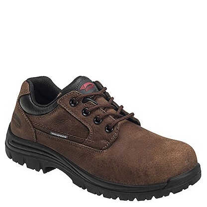 Avenger Men's Foreman Oxford Composite Toe Waterproof Work Shoes Brown - A7118