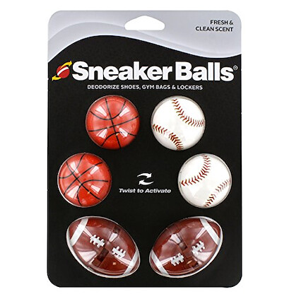 Sof Sole Sneaker Balls Shoe, Gym Bag, and Locker Deodorizer, 3 Pair, Sports