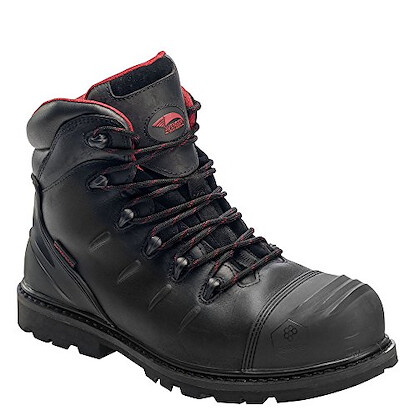 Avengers Men's 6-inch Hammer Carbon Toe Waterproof Work Boots Black - A7547