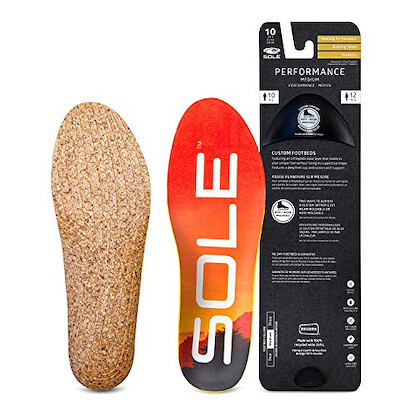 SOLE Performance Medium Cork Shoe Insoles - Multiple Sizes