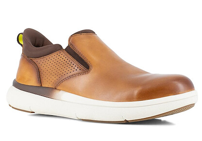 FLORSHEIM WORK Men's Fleet Work Steel Toe Slip-On Work Shoe Cognac - FS2784