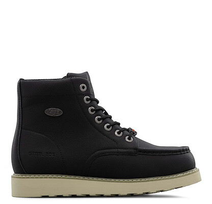 Lugz Work Men's 6" Monterey Steel Toe Work Boot Black/Cream/Gum - MMONTSTGV-0031