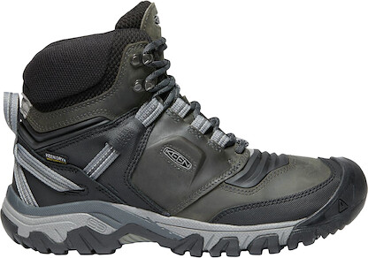 KEEN Men's Ridge Flex Mid Waterproof Hiking Boot Magnet/Black - 1024911