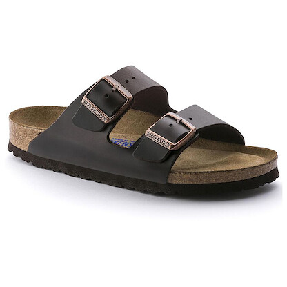 BIRKENSTOCK Unisex Arizona Soft Footbed Testa Di Moro (brown) Amalfi Leather (regular width) - 0552341