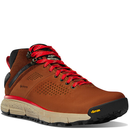 Danner Men's 4" Trail 2650 Mid GTX Hiking Boot Brown/Red - 61258