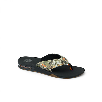 REEF Mens Sandals, Fanning, Tree Camo, 7
