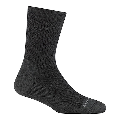Darn Tough Women's Cable Crew Lightweight Lifestyle Socks Charcoal - 6140-CHARCOAL