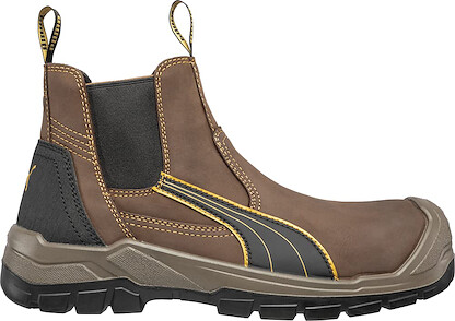 PUMA Men's Tanami CTX Mid Soft Toe EH Waterproof Work Boot Brown/Orange - 630935
