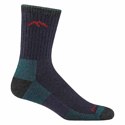 Darn Tough Men's Hiker Micro Crew Midweight with Cushion Socks Flint - 1466-FLINT