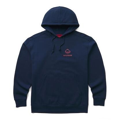 Wolverine Men's Novelty True Navy Hoody BK GRPH - W1214060-402
