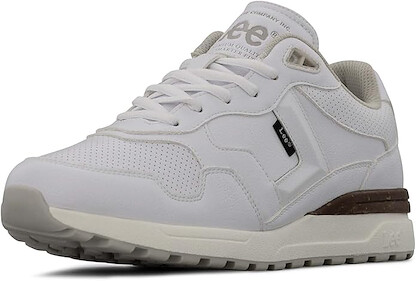 Lee Men's Damien Low-Top Sneaker White/Cement - M000091-1749