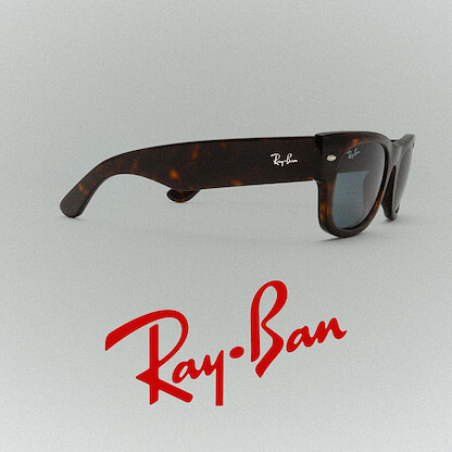 RAY-BAN Unisex Evolution Full Rim - Sunglasses, Black - Dark Blue, 47 mm