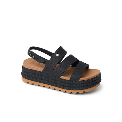 REEF Womens Sandals, Water Vista Higher 2, Black/Natural, 11