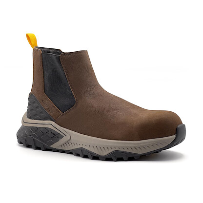 Avenger Men's Summit Trail Chelsea Composite Toe EH Pull-On Work Boot Brown - A8806