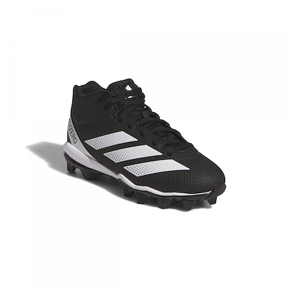 Adidas Unisex-Kid's Adizero Impact.2 Molded American Football, Black/White/Black, 4.5
