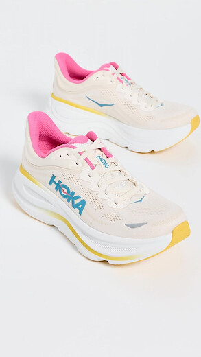 Hoka Womens Bondi 9 River Rock Grey/Mineral Ore 6.5 Medium