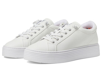 Roxy Women's Sheilahh Slip on Platform Sneaker Shoe, White