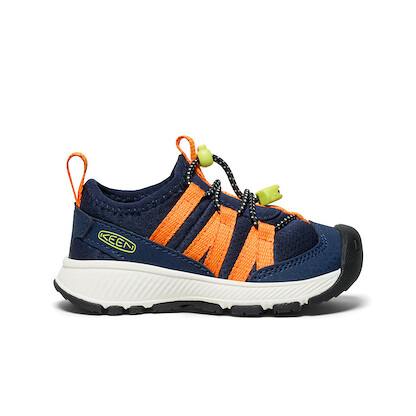 KEEN Toddlers' Motozoa Sneaker Naval Academy/Bright Marigold - 1030253