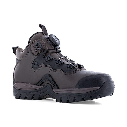 DC Work Crew Men's Navigator High Top Composite Toe Metatarsal Guard Work Shoe Brown/Black - DC60703
