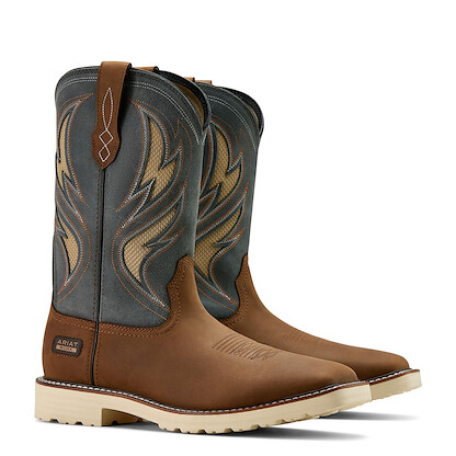 Ariat Men's Activator VentTEK Work Boot, Alamo Brown/Stone Grey, 8