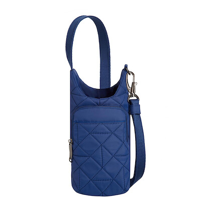 Travelon Anti-Theft Boho Insulated Water Bottle Tote Lush Blue - 43426-391