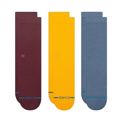 Stance Unisex Icon 3-Pack Wine Medium