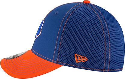 New Era Men's Boise State Broncos Blue/Orange Team Front Neo 39Thirty Stretch Fit Hat (ML)