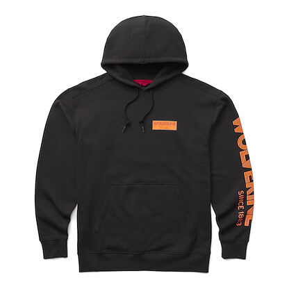 Wolverine Men's Novelty Black/Orange Hoody BK GRPH - W1214070-002