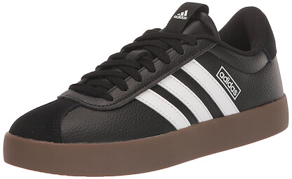 Adidas Women's VL Court 3.0 Low Sneaker Core Black/Cloud White/Gum - ID8796