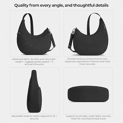 Travelon Anti-Theft Runways Asymmetric Hobo
