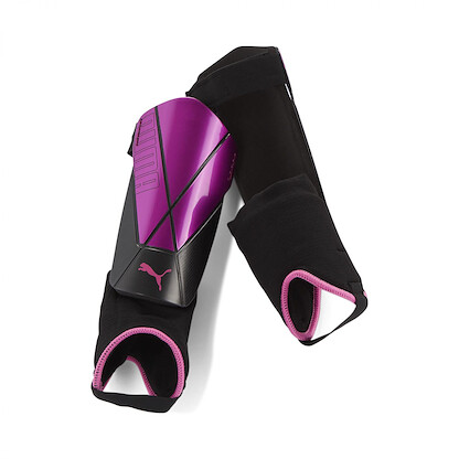 PUMA Youth Football NXT Spirit Ankle Guard Luminous Pink/Puma Black - 03081506