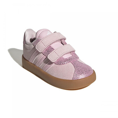 Adidas Unisex-Child VL Court 3.0 Hook & Loop, Clear Pink/Clear Pink/Gum, 6.5 Toddler