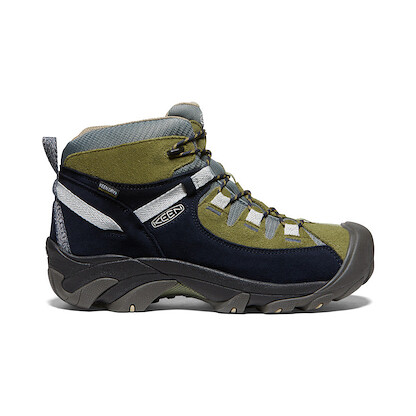 KEEN Men's Targhee II Mid Waterproof Hiking Boot Sky Captain/Olive Drab - 1027700