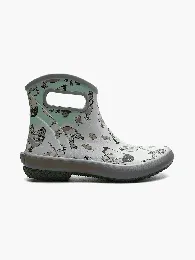 BOGS Women's Patch Ankle Chickens Waterproof Slip On Garden Boot Aqua Multi - 73299-449
