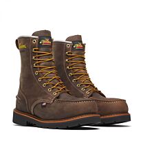 Thorogood Men's 8" 1957 Series Steel Toe Waterproof MaxWear90 Moc Toe Work Boot Brown Crazyhorse - 804-3898