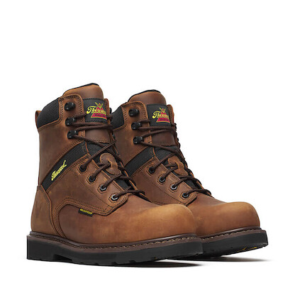 Thorogood Men's 8" Jobsite Series Composite Toe Waterproof Work Boots Brown Crazy Horse - 804-4243